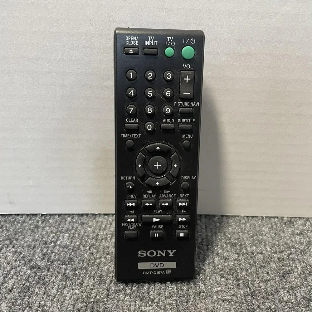 Sony DVD Remote Control Black RMT-D197A Genuine Replacement Multi-Function OEM
